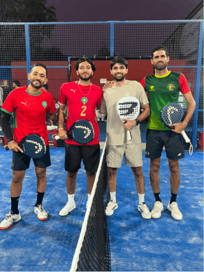 Wael Wayzani et Hussein El Hadi à droite, auteurs d’une belle prestation en finale du P250 Hommes.